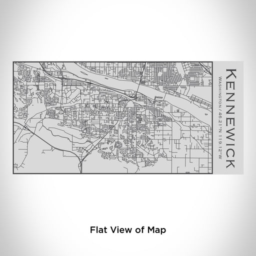 Rendered View of Kennewick Washington Map Engraving on 17oz Stainless Steel Insulated Cola Bottle