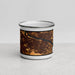 Front View Custom Kennewick Washington Map Enamel Mug in Ember