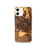 Custom Kennewick Washington Map iPhone 12 Phone Case in Ember