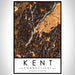 Kent Connecticut Map Print Portrait Orientation in Ember Style With Shaded Background