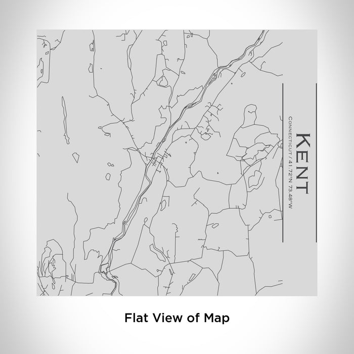 Rendered View of Kent Connecticut Map Engraving on 17oz Stainless Steel Insulated Tumbler