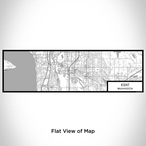 Flat View of Map Custom Kent Washington Map Enamel Mug in Classic