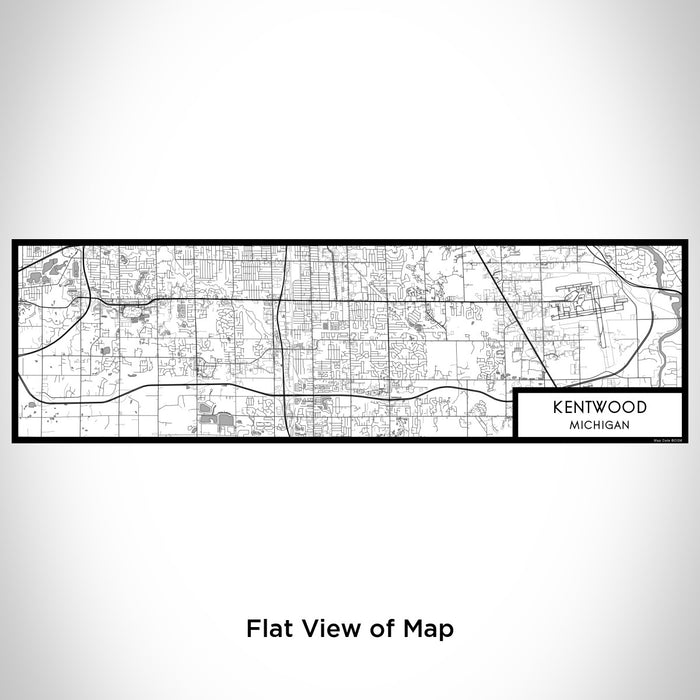 Flat View of Map Custom Kentwood Michigan Map Enamel Mug in Classic