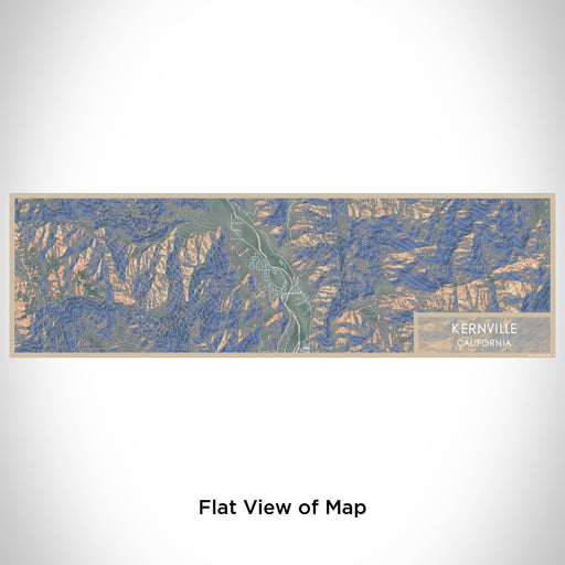Flat View of Map Custom Kernville California Map Enamel Mug in Afternoon