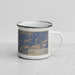Right View Custom Kernville California Map Enamel Mug in Afternoon