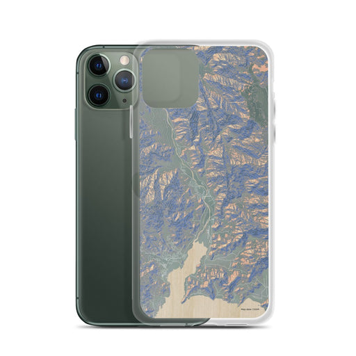 Custom Kernville California Map Phone Case in Afternoon
