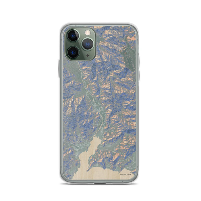 Custom iPhone 11 Pro Kernville California Map Phone Case in Afternoon