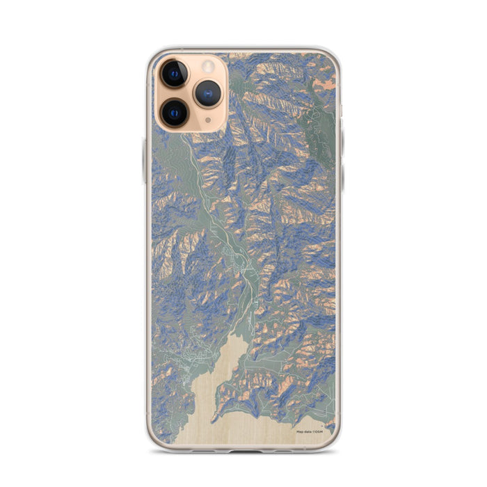 Custom iPhone 11 Pro Max Kernville California Map Phone Case in Afternoon