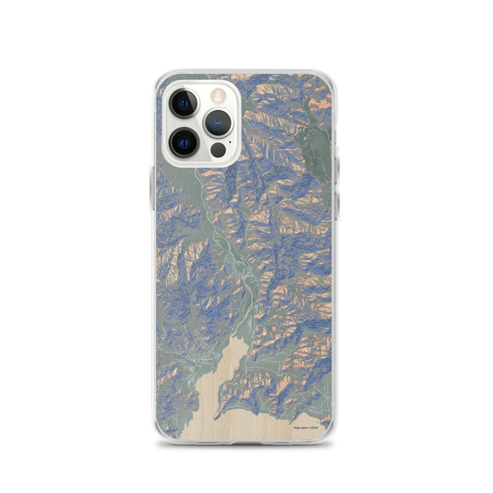 Custom iPhone 12 Pro Kernville California Map Phone Case in Afternoon