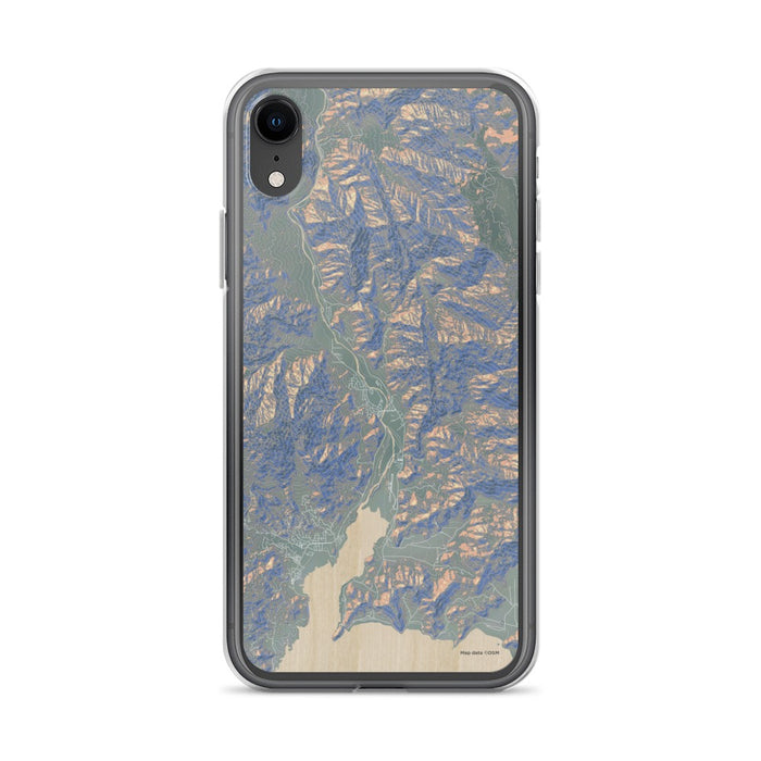 Custom iPhone XR Kernville California Map Phone Case in Afternoon