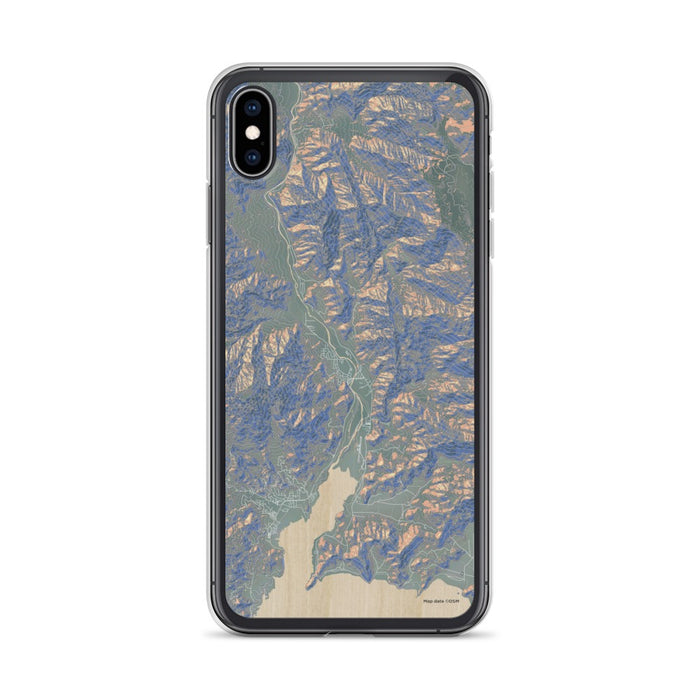 Custom iPhone XS Max Kernville California Map Phone Case in Afternoon