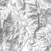 Kernville California Map Print in Classic Style Zoomed In Close Up Showing Details