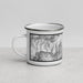 Left View Custom Kernville California Map Enamel Mug in Classic