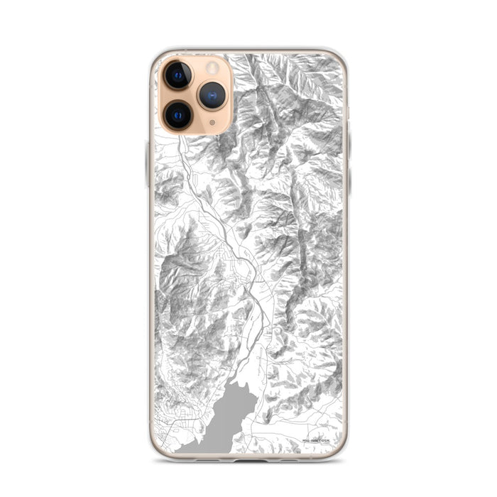 Custom iPhone 11 Pro Max Kernville California Map Phone Case in Classic