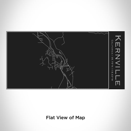 Rendered View of Kernville California Map Engraving on 17oz Stainless Steel Insulated Cola Bottle in Black