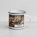 Right View Custom Kernville California Map Enamel Mug in Ember