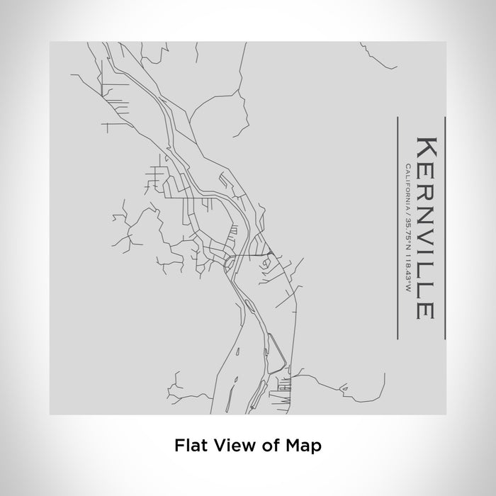 Rendered View of Kernville California Map Engraving on 17oz Stainless Steel Insulated Tumbler