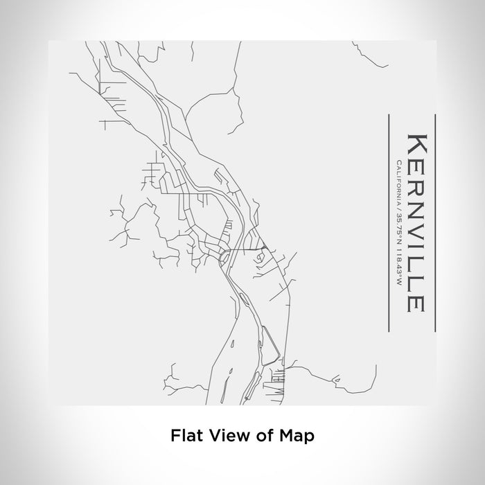 Rendered View of Kernville California Map Engraving on 17oz Stainless Steel Insulated Tumbler in White