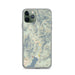 Custom iPhone 11 Pro Kernville California Map Phone Case in Woodblock