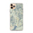 Custom iPhone 11 Pro Max Kernville California Map Phone Case in Woodblock