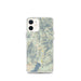 Custom iPhone 12 mini Kernville California Map Phone Case in Woodblock