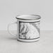 Left View Custom Ketchikan Alaska Map Enamel Mug in Classic