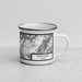 Right View Custom Ketchikan Alaska Map Enamel Mug in Classic