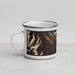 Left View Custom Ketchikan Alaska Map Enamel Mug in Ember