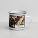 Right View Custom Ketchikan Alaska Map Enamel Mug in Ember