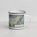 Right View Custom Ketchikan Alaska Map Enamel Mug in Woodblock