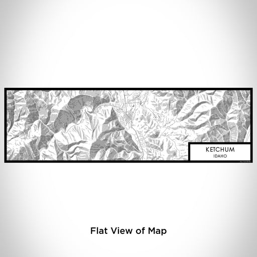 Flat View of Map Custom Ketchum Idaho Map Enamel Mug in Classic