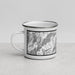 Left View Custom Ketchum Idaho Map Enamel Mug in Classic