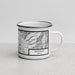 Right View Custom Ketchum Idaho Map Enamel Mug in Classic