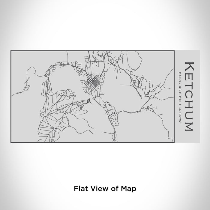 Ketchum - Idaho Engraved Map Insulated Bottle — JACE Maps
