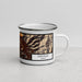 Right View Custom Ketchum Idaho Map Enamel Mug in Ember