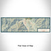Flat View of Map Custom Ketchum Idaho Map Enamel Mug in Woodblock