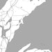 Keweenaw Peninsula Michigan Map Print in Classic Style Zoomed In Close Up Showing Details