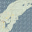 Keweenaw Peninsula Michigan Map Print in Woodblock Style Zoomed In Close Up Showing Details