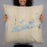 Person holding 22x22 Custom Key West Florida Map Throw Pillow in Afternoon