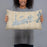 Person holding 20x12 Custom Key West Florida Map Throw Pillow in Afternoon
