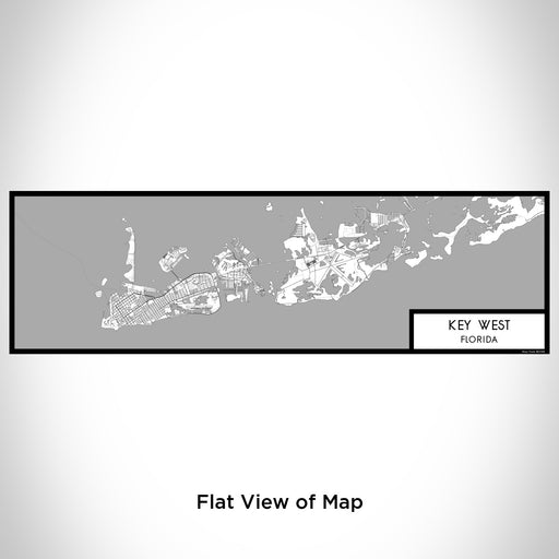 Flat View of Map Custom Key West Florida Map Enamel Mug in Classic