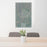 24x36 Kigali Rwanda Map Print Portrait Orientation in Afternoon Style Behind 2 Chairs Table and Potted Plant