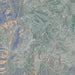 Kigali Rwanda Map Print in Afternoon Style Zoomed In Close Up Showing Details
