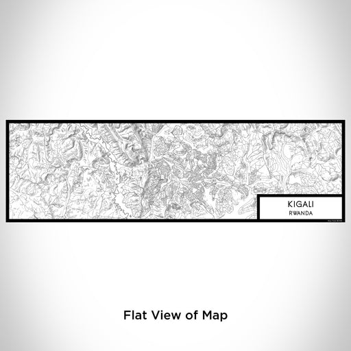 Flat View of Map Custom Kigali Rwanda Map Enamel Mug in Classic