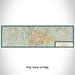 Flat View of Map Custom Kigali Rwanda Map Enamel Mug in Woodblock