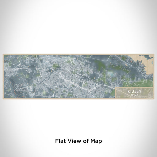 Flat View of Map Custom Killeen Texas Map Enamel Mug in Afternoon