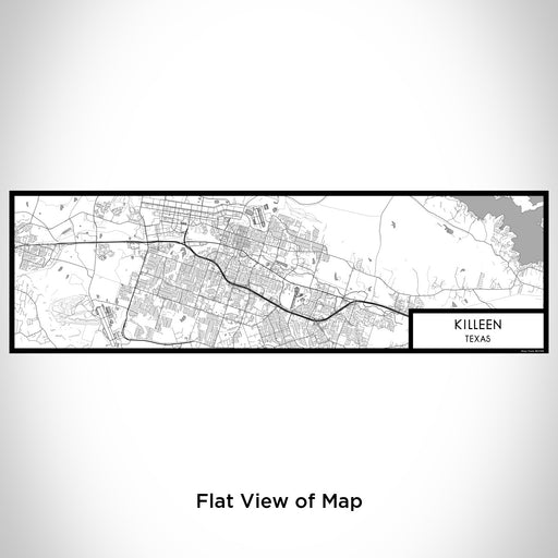 Flat View of Map Custom Killeen Texas Map Enamel Mug in Classic
