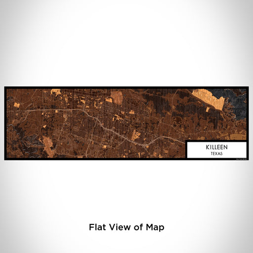 Flat View of Map Custom Killeen Texas Map Enamel Mug in Ember