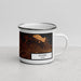 Right View Custom Killeen Texas Map Enamel Mug in Ember