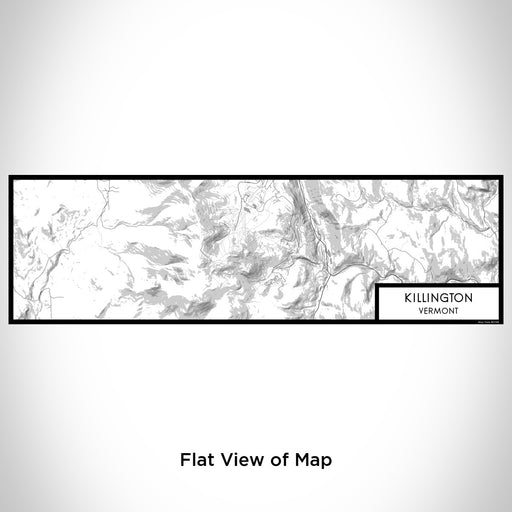 Flat View of Map Custom Killington Vermont Map Enamel Mug in Classic
